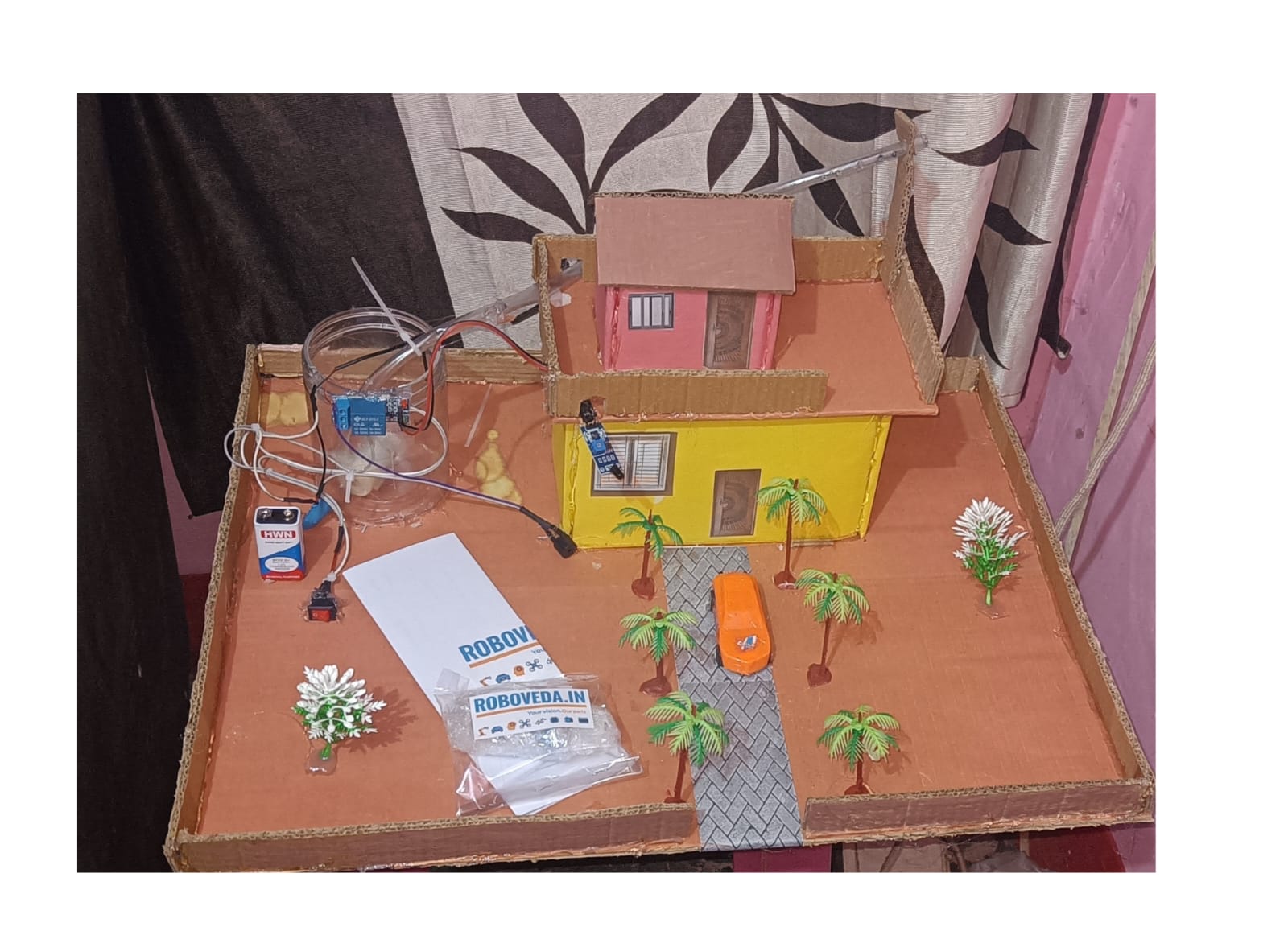 Automatic Fire Extinguisher Without Arduino school and college project